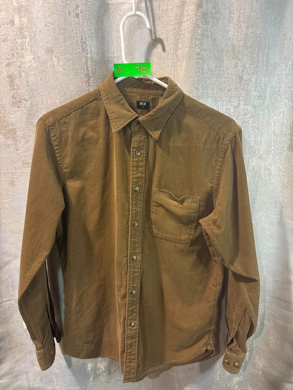 Uniqlo Brown Corduroy Button-Down Shirt